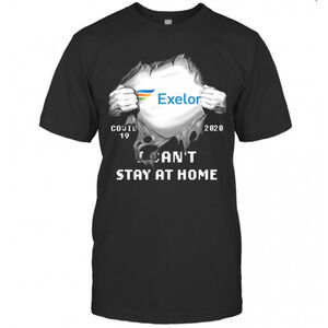 Blood Insides Exelon Covid 19 I Cant Stay At Home T-Shirt